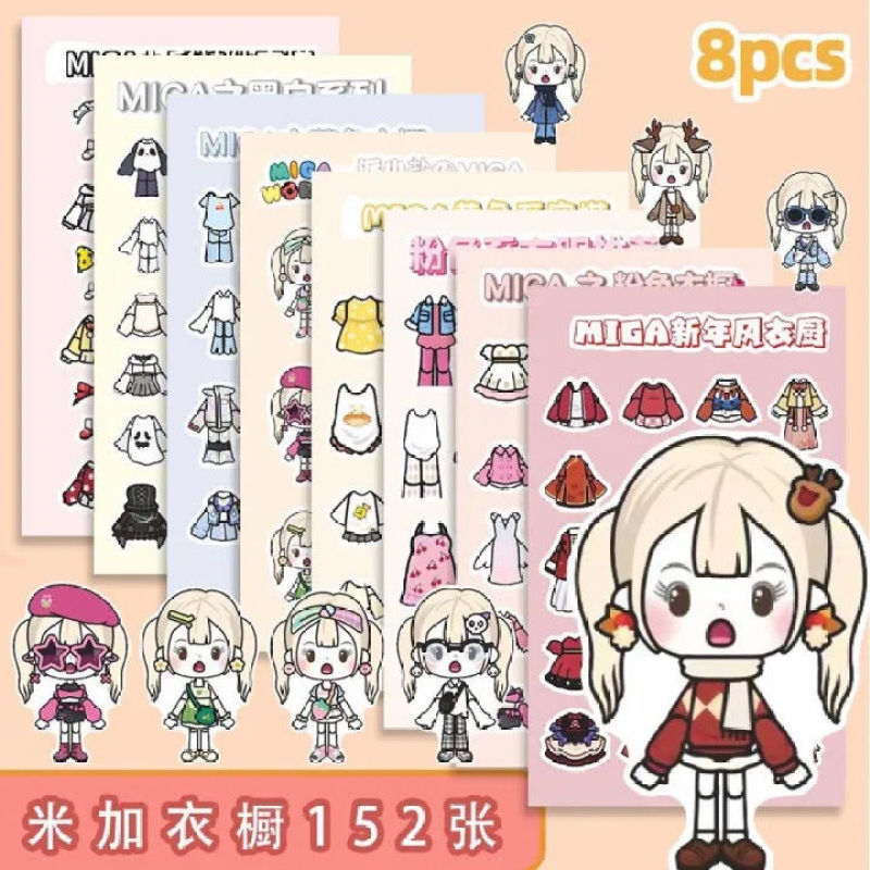 24 piezas más grandes de miga armario cambio de pegatinas divertidas pegatinas de puzzle para niños fácil de usar para crear pegatinas