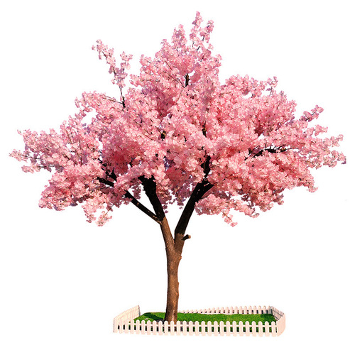 Simulation tree peach tree large artificial tree indoor and outdoor decoration wish tree shopping mall hotel wedding decoration landscape