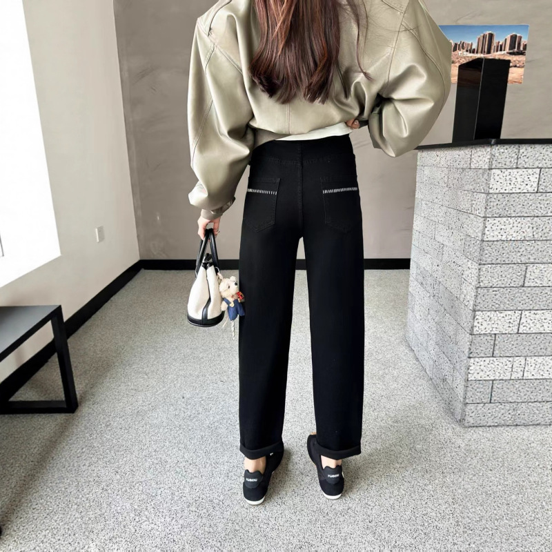 Maternity Denim 2025 New Style Dad Pants Maternity Pants Jeans Internet Celebrity Style High Elasticity Autumn Maternity Denim 2025 New Style Dad Pants Maternity Pants Jeans Internet Celebrity Style High Elasticity Autumn