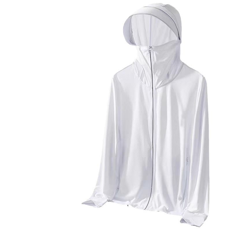 アイスシルク日焼け止め服メンズ 2025 夏の新抗 UV 超薄型通気性日焼け止め服屋外釣りジャケット|undefined