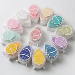 Hot sale rubber stamp engraving Special 40 color LD series water drop multi-purpose printing pad ink drop printing pad