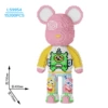 70cm dopamine violent bear [color box installation]