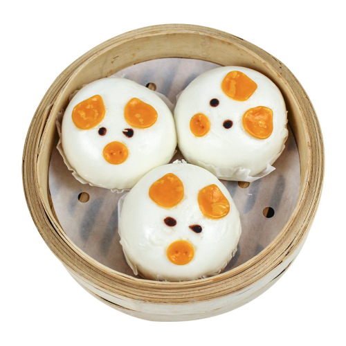 Red Bean Pork Buns Cantonese Morning Tea Pastries Handmade Red Bean Filling Buns Frozen Noodles Breakfast Buns Semi-finished Products Wholesale