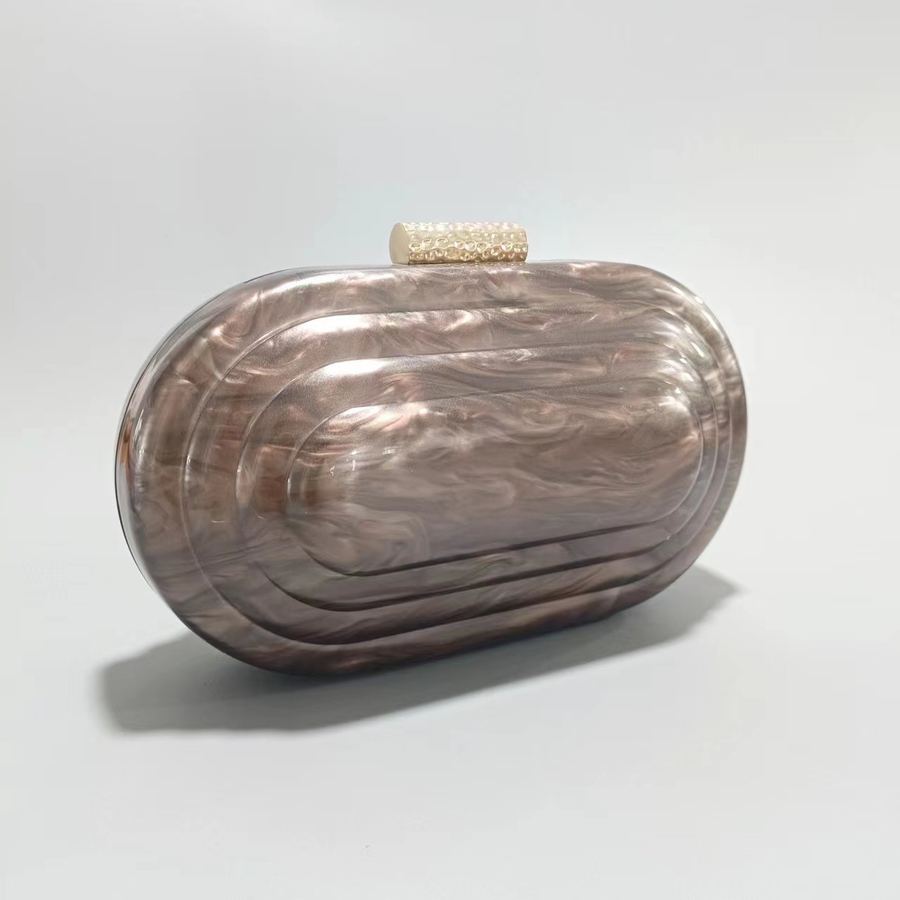 Borsa a tracolla leggera e lussuosa in acrilico da donna con tracolla a catena, pochette con stampa serpente retrò per feste serali, uso quotidiano, borsa a tracolla con catena in acrilico_voghion.com