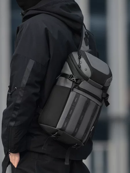 Cross-Border Tactical Chest Bag for Men, High-End, Large-Capacity, Waterproof, Multi-Functional Outdoor Sports Shoulder Bag for Men