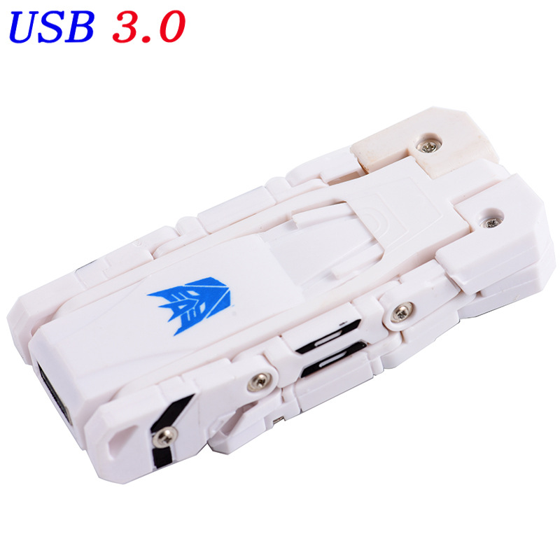 Unidad flash USB de personalidad creativa de alta velocidad 128G Transformers telescópica electrónica perro flor guepardo unidad flash USB al por mayor