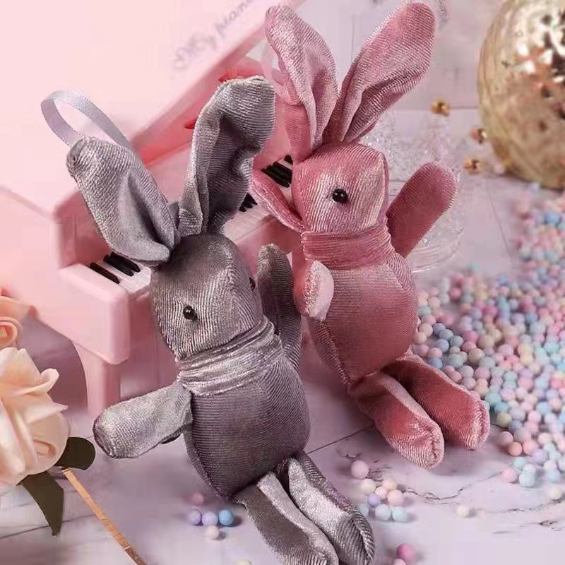 Korean Fleece Wish Rabbit Plush Atmosphere Lamp Warm Lamp Greeting Card Gift Box Accessory