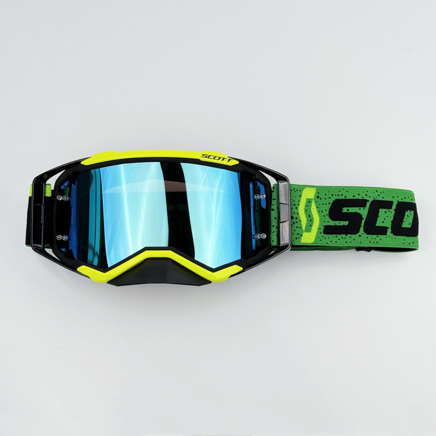 Black green - gold flakes