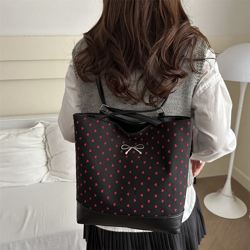 Mochila de mujer de gran capacidad para viajes otoño y invierno 2024 nueva mochila versátil multipropósito de hombro mochila