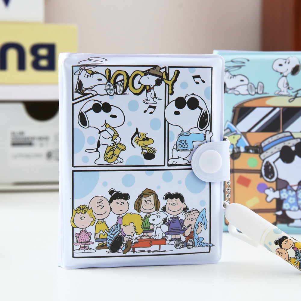 Caricatura perrito Nubi cuaderno de bolas cuaderno de línea horizontal blanco cuaderno de cuadernos adorable niña cuaderno de notas papelería