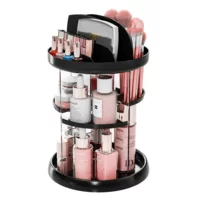 Rotating Countertop Storage Rack, Multi-Layer Cosmetic Organizer, 2–3 Tier Rotating Box
