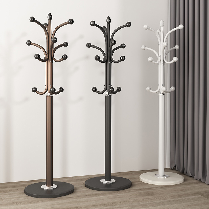 Coat Rack Floor Bedroom Household Living Room Clothes Hanging Rack Simple Vertical Clothes Hanging Rack Multifunctional Bag Hanging Rack