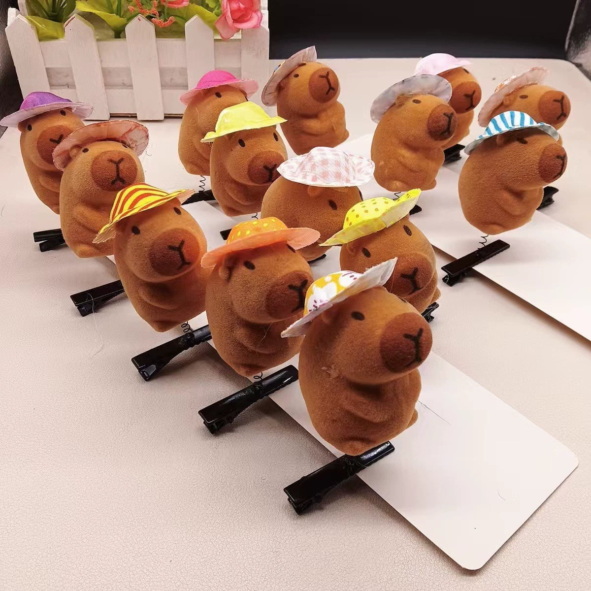 Заколка для волос (B.Duck) с сердцем и декоративными дизайнами, плюшевый утёнок в виде акцента, assorted colors, готов к подарку