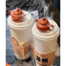 童趣把把壶迷你小茶壶奶茶杯装饰茶宠配件可泡茶可开盖袖珍指尖壶