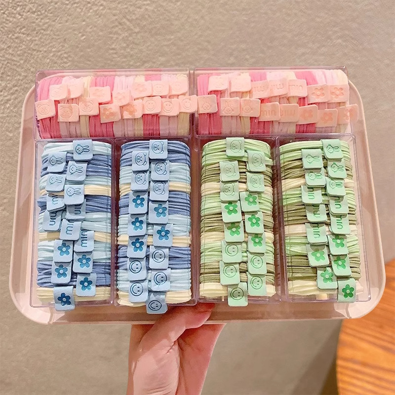 Cuerdas de cabello de dopamina para mujeres sin costuras, cuerdas de cabeza de alta elasticidad, anillo de cabello de correa simple y duradero, adorable tocado de niña