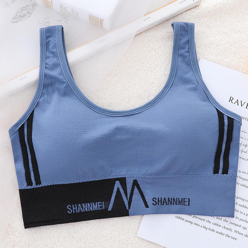 En FORMA DE U belleza espalda adelgazamiento deportes fitness danza yoga Honda sin costuras carta chaleco ropa exterior sujetador de niña corta