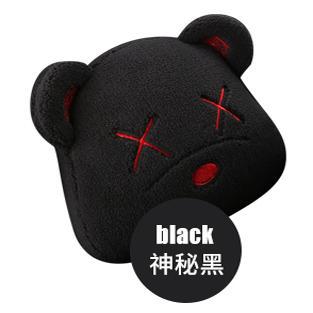 Wool pad | Aika Car Seat Cushion - winter-lambswool-trendy-cool-bear-lumbar-support-one-mysterious-black