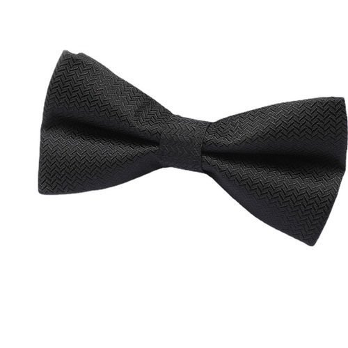Men's bow tie, groomsmen, black striped solid color shirt, wedding, British Korean style bow tie for women