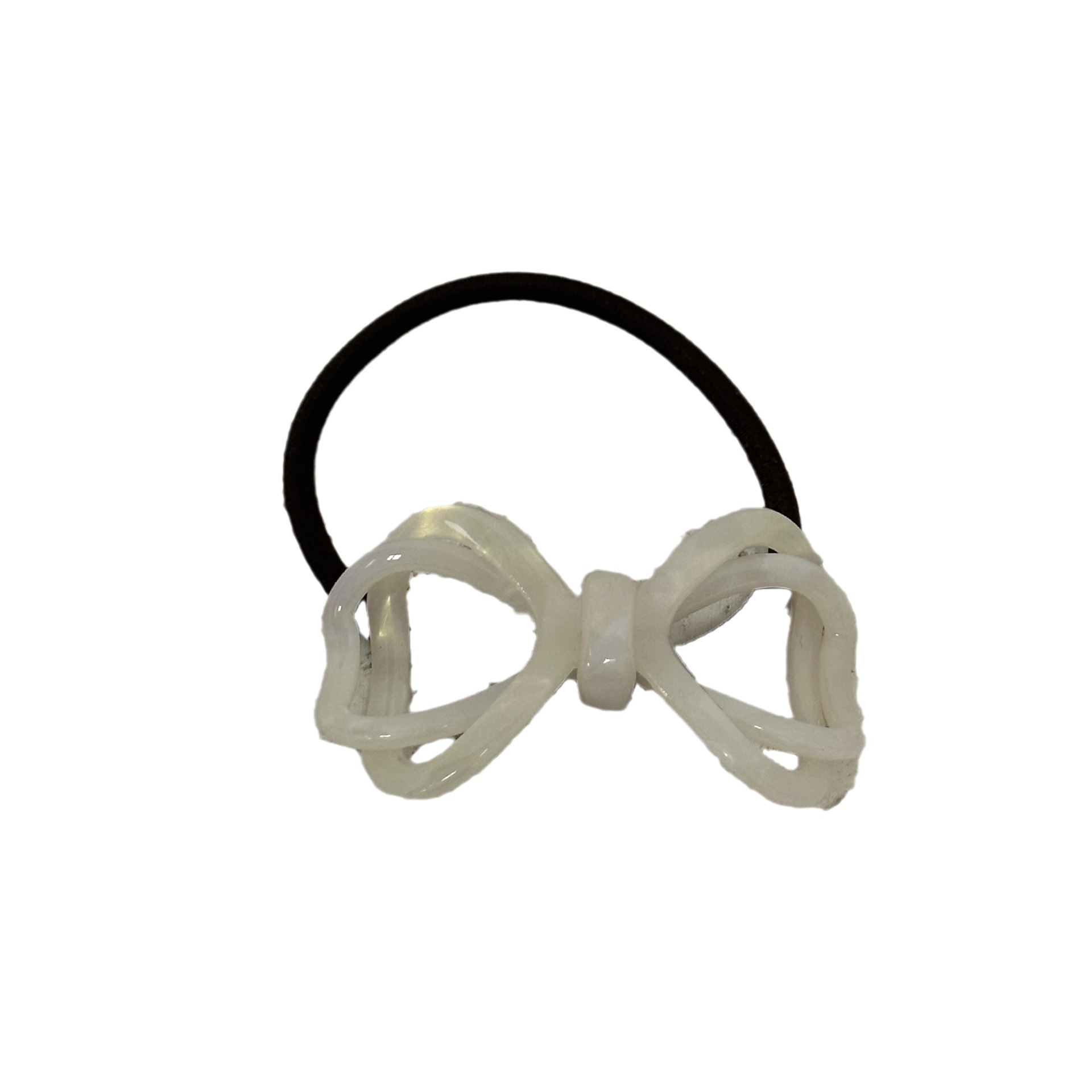 Koreanesch-Stil Halo Muster huel Bogen Gradient Hoer Ring Temperament Hoer Seel Paerdschwanz héich elastesch Hoer Seel Hoer Accessoiren_voghion.com