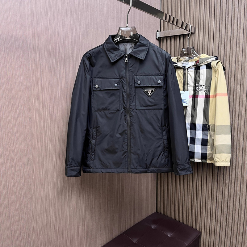 Correct Version of 25 Winter New Style Miau Miu Mlb Pujia Pra Triangle Logo Hooded Jacket Cotton Jacket for Men and Women Correct Version of 25 Winter New Style Miau Miu Mlb Pujia Pra Triangle Logo Hooded Jacket Cotton Jacket for Men and Women