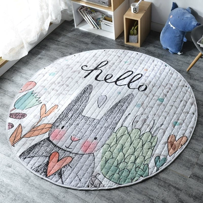 toy play mat, portable for | Avtomobil döşəmə paspasları - loving-rabbit-15cm-diameter