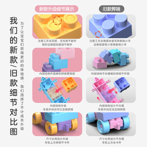[English packaging] Export foreign trade children's building block table set diy assembled educational toys exclusive to AliExpress