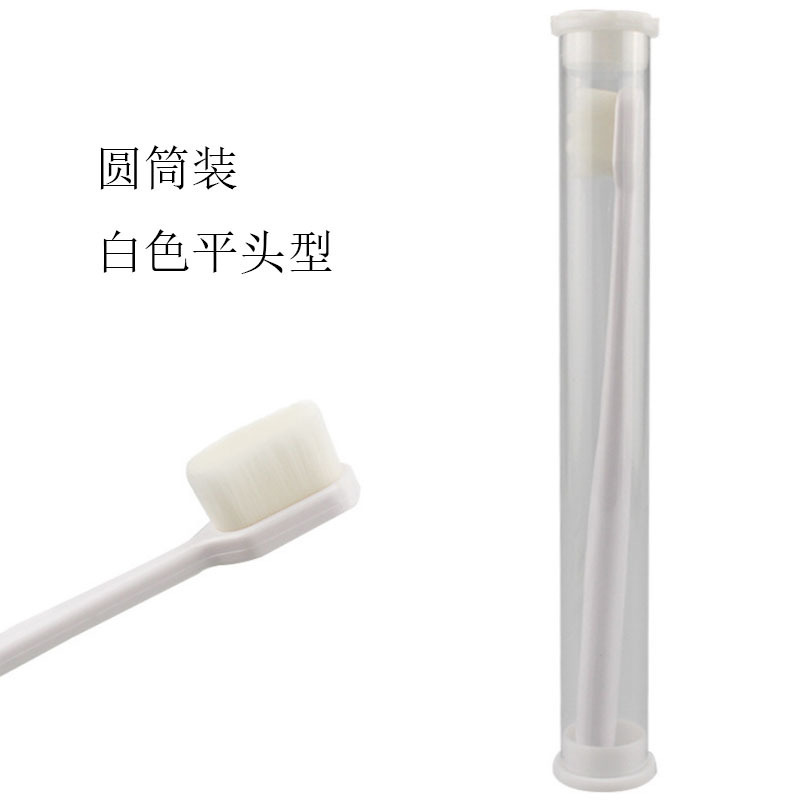 흰색 플랫 헤드 + 투명 튜브