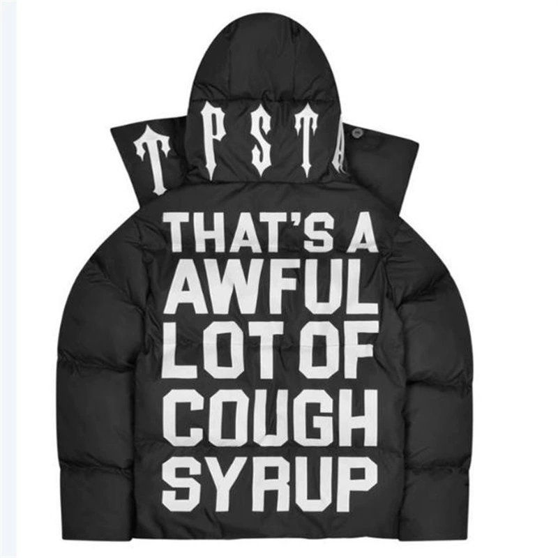 Зимняя новая американская High Street Trapstar пуховая хлопчатобумажная одежда теплая и толстая свободная хлопчатобумажная одежда для мужчин и женщин