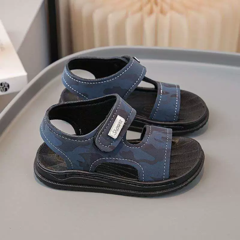 Counter] Сандалии для мальчиков, новая детская детская обувь на мягкой подошве, спортивная пляжная обувь с дезодорантом