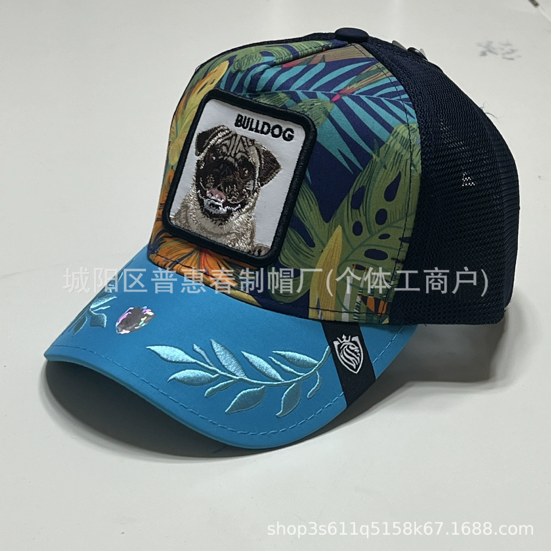 Популярная внешняя торговля, бейсболка с животными из Нью-Йорка, спортивная бейсболка на открытом воздухе, с защитой от солнца, сетчатая вышивка, дальнобойщик