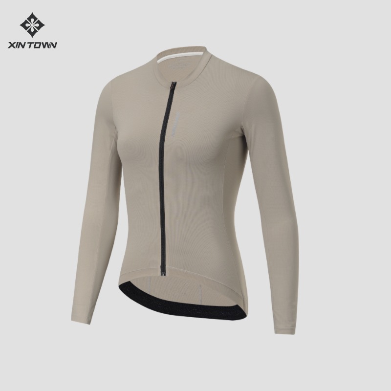 XINTOWN roupas de ciclismo leves e longas, slim fit, respirável, absorção de umidade, bicicleta de estrada, outono e verão, mulheres