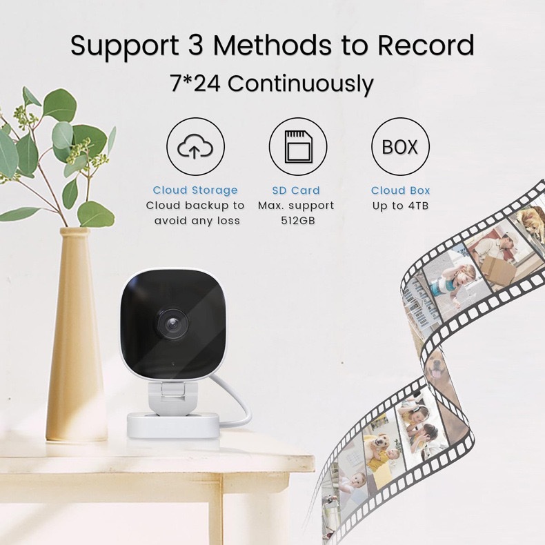 Wireless WiFi Card Camera Window Smart HD Wide-Angle Mobile Remote Surveillance Camera Cross-Border Wholesale