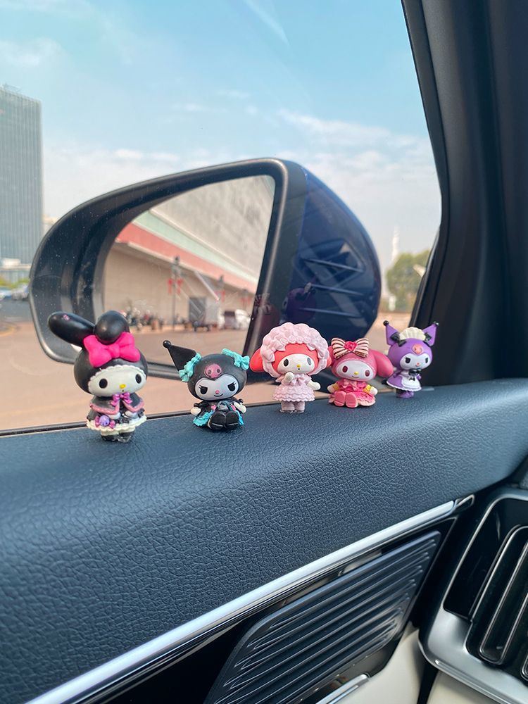 Witch Kuromi Car Interior Accessories Car Ornaments Center Console Four Seasons Sanrio Popular Car Interior Accessories for Women