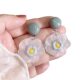 Dopamine Braided Flower Earrings Women's Summer Seaside Holiday Ear Studs Niche Light Luxury High-end Early Spring Accessories