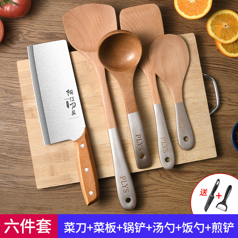 Cuchillo de tres piezas conjunto de cuchillo conjunto de tablero de cuchillo combinación dormitorio doméstico 2 en 1 cuchillo de cocina tablero de corte de cocina utensilios de cocina image 19
