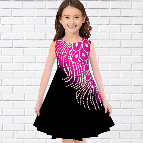 E-commerce Personalized and Beautiful Princess Dress with 3D Printing for Older Children - Cute and Elegant Princess Dress