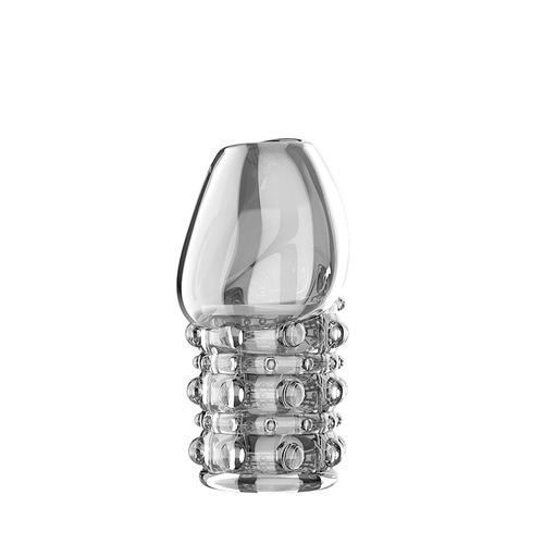 Ji Yu Mo Kiss penis condom wolf braces extended male sex toys extended transparent crystal condom leather condom for adults