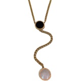 Элитное дизайнерское двусторонное ожерелье из нержавеющей стали с кисточками, свитер для влюбленных, толстовка, легкий роскошный стиль