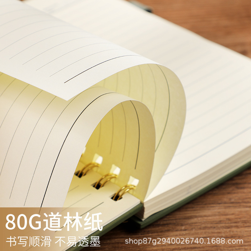 Cuaderno de bobina de negocios personalizado logotipo imprimible simplista cuaderno de bobina cuaderno de notas a5 subcuaderno mayorista