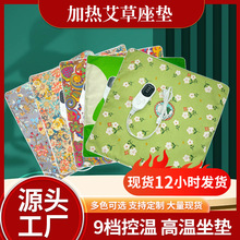 艾絨坐墊電加熱坐墊辦公室久坐熱敷墊艾灸墊子可調溫熱敷艾絨坐墊