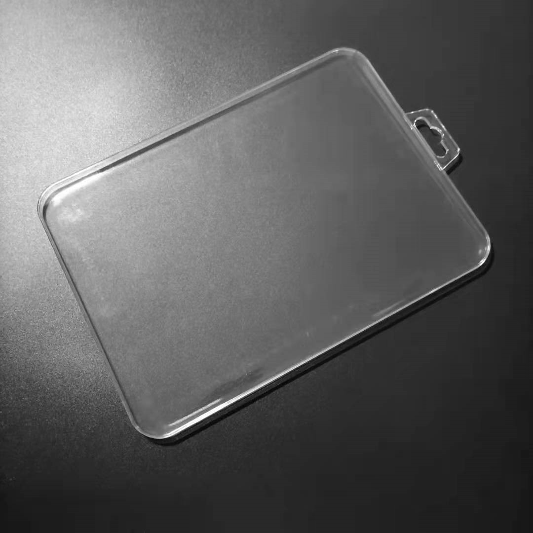 现货供应平板钢化膜塑料透明水晶盒平板保护膜包装盒  数码3C包装