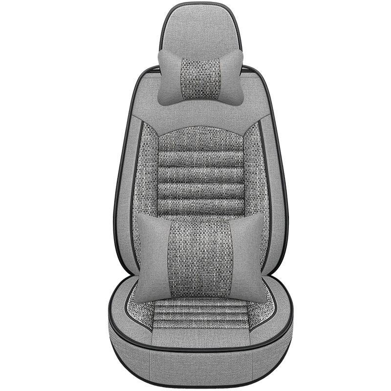 Universal – Flax Car Seat Seat cushion, seat cover - textured-gray-single-seat-deluxe-version