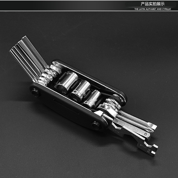 Electric motorcycle multifunctional folding screwdriver bicycle hexagon socket wrench suit