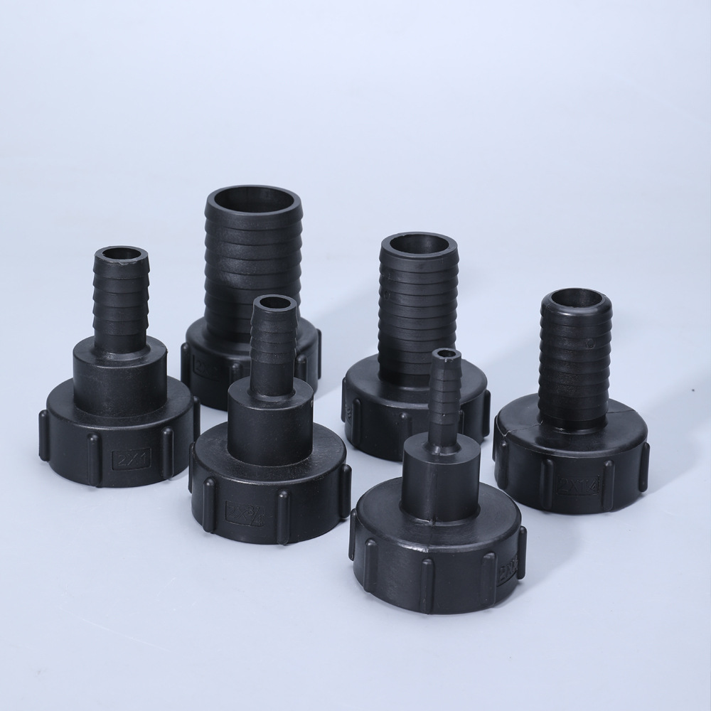 IBC Ton barril conjunta accesorios 1 pulgadas conector de plástico 1/2 manguera 6 caja dividida barril de urea química barril