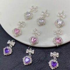 色保持フルダイヤモンドリボンペンダント手作りクリスタルブレスレットブレスレット DIY ジュエリーアクセサリービーズ