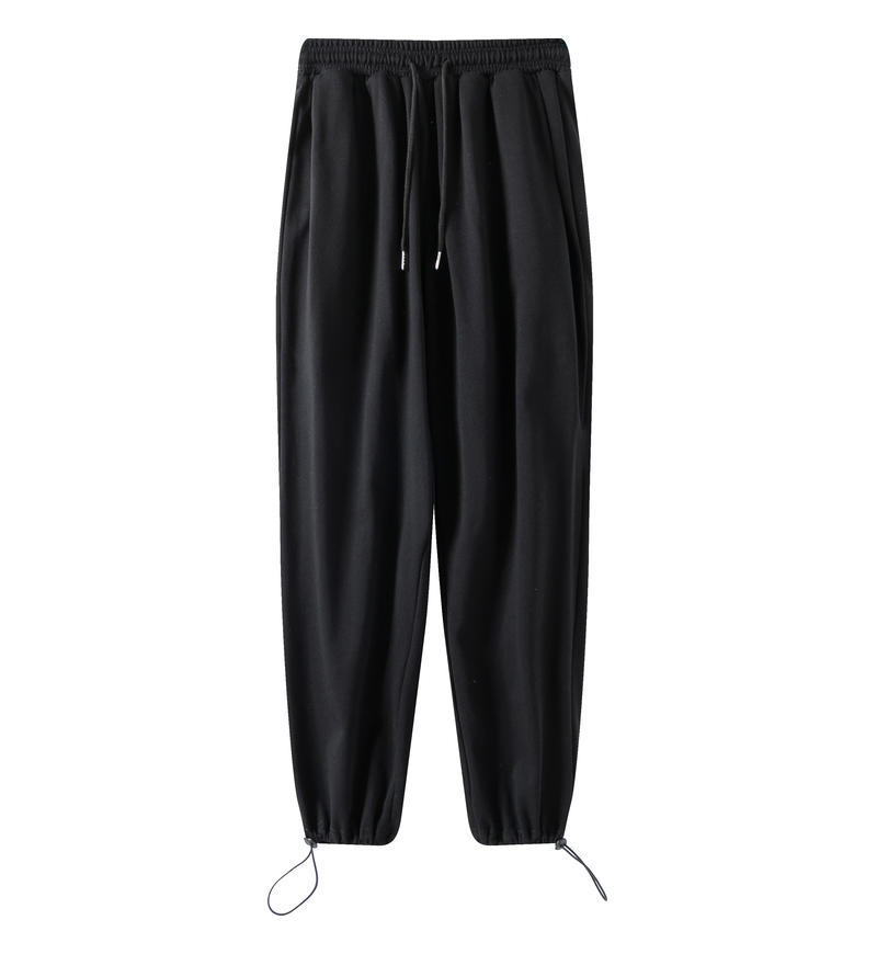 300g pantalones casuales hombres otoño e invierno sueltos pantalones atados al tobillo primavera y otoño delgados pantalones deportivos a juego para hombres y mujeres