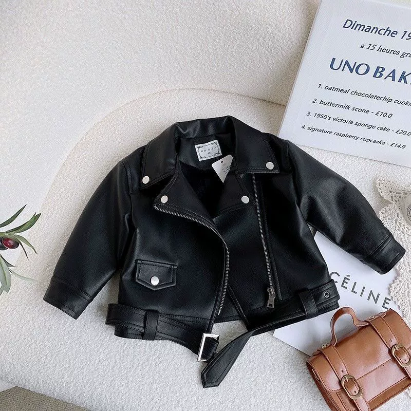Короткий пояс, демисезонная fleece куртка для девочек западного стиля