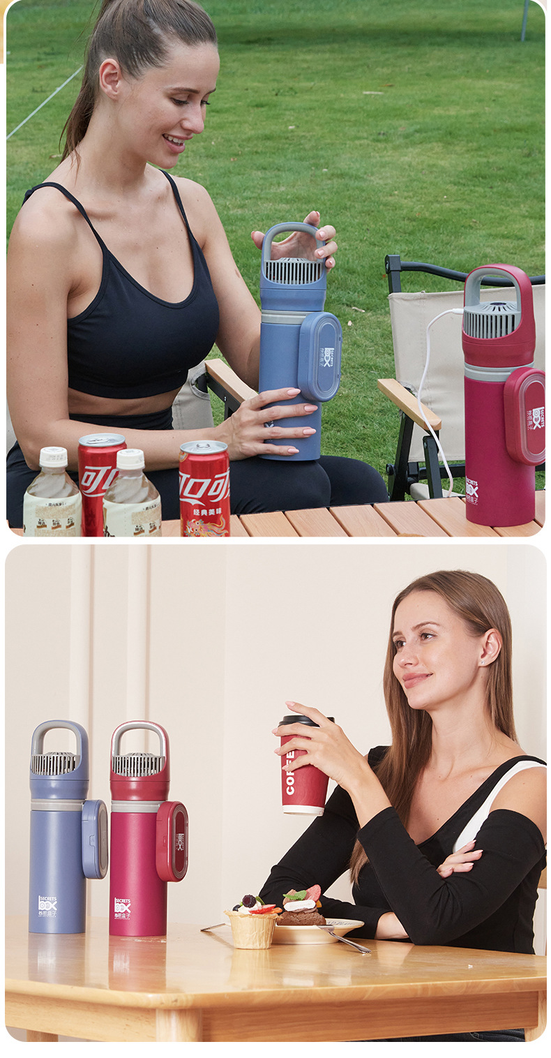 Portable Rechargeable Car-Mounted Small Refrigerator with Insulin Freezer