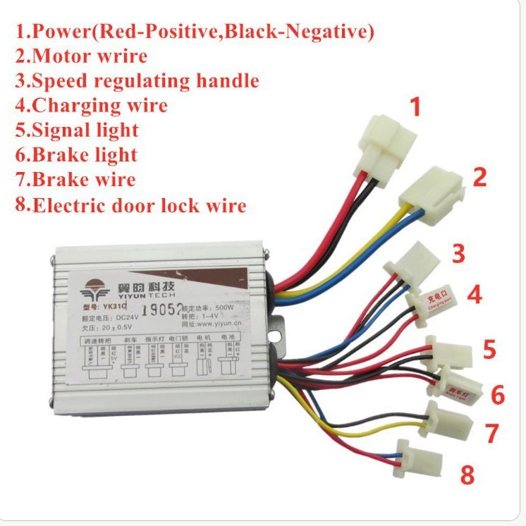 Controller, 24v, 36v, 48v, 500W, 800W, 1000W