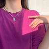 Small necklace, design sweater, brand retro chain, trend of season, simple and elegant design